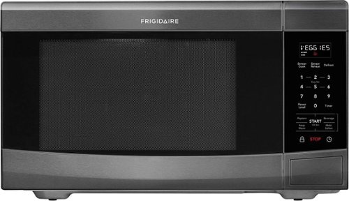  Frigidaire - 1.6 Cu. Ft. Microwave with Sensor Cooking - Black stainless steel