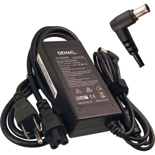 DENAQ - AC Adapter for SONY PCG Series;PCG-GR300K PCG-GR315MP PCG-GR370 PCG-GR390 PCG-GR77B PCG-GR88G - Black-Front_Standard 