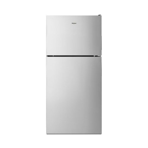  Whirlpool - 18.2 Cu. Ft. Top-Freezer Fingerprint Resistant Refrigerator - Stainless Steel