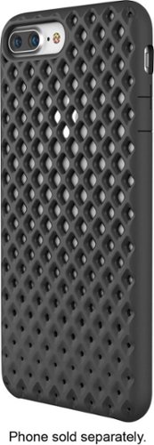 Incase - Case for Apple® iPhone® 6 Plus, 6s Plus, 7 Plus and 8 Plus - Black/textured cutout back pattern-Front_Standard 