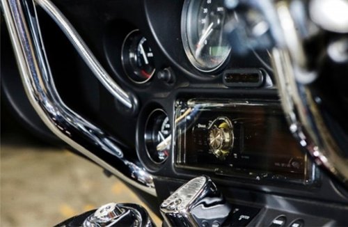 PAC Radio Replacement Kit for Select 1998-2013 Harley-Davidson Motorcycles - Black GLOBAL SHIPPING