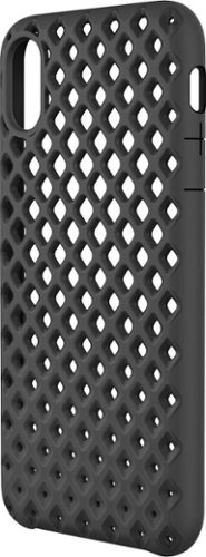 Incase - Lite Case for Apple® iPhone® X and XS - Black/Textured Cutout Back Pattern-Front_Standard 