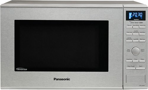  Panasonic - 1.2 Cu. Ft. Mid-Size Microwave - Stainless steel