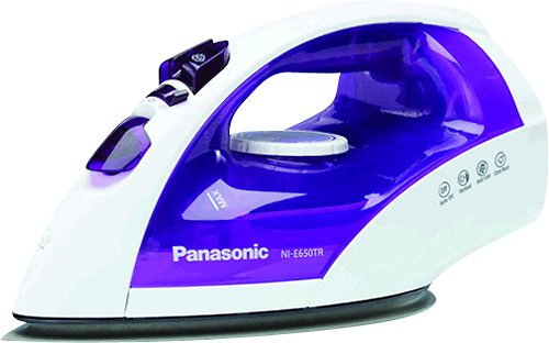  Panasonic - Steam/Dry Iron - White/Violet