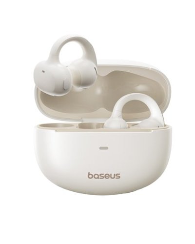 Baseus - MC1 Open Ear True Wireless Sport Earbuds - Starlight Off-White-Front_Standard 