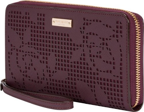  kate spade new york - Wristlet Case for Most Cell Phones - Perforated Rose Mahogany