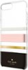 kate spade new york - Case for Apple® iPhone® 6 Plus, 6s Plus, 7 Plus and 8 Plus - Cream/blush/gold foil/charlotte stripe black-Front_Standard