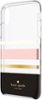 kate spade new york - Case for Apple® iPhone® X and XS - Cream/blush/gold foil/charlotte stripe black-Front_Standard