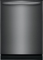 Frigidaire - 24" Built-In Dishwasher - Black stainless steel - Front_Standard