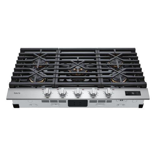 SKS - 36-In Gas Rangetop with 5 Burners - Stainless Steel