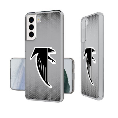 Keyscaper - NFL - Atlanta Falcons Linen Logo Galaxy Clear Case - S24 - Multicolor-Front_Standard 