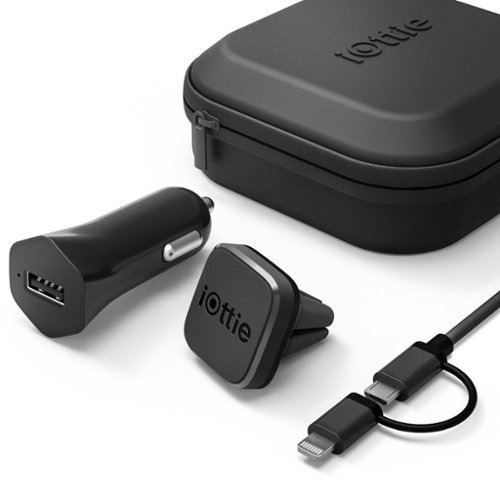  iOttie - iTap Magnetic Mounting and Charging Mini Travel Kit for Select Cell Phones - Black