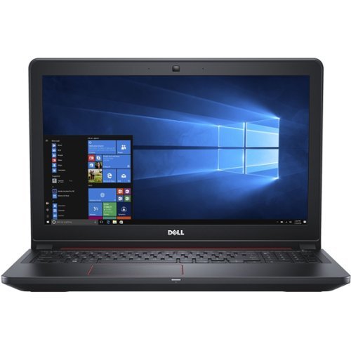 Dell - 15.6" Laptop - Intel Core i7 - 12GB Memory - NVIDIA GeForce GTX 1050 - 1TB Hard Drive + 128GB Solid State Drive-Front_Standard
