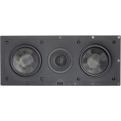 ELAC - Debut Dual 5-1/4" 120-Watt Passive 2-Way In-Wall Center-Channel Speaker - White