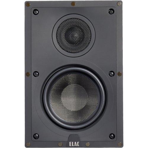 ELAC - Debut 6-1/2" 120-Watt Passive 2-Way In-Wall Speaker (Each) - White