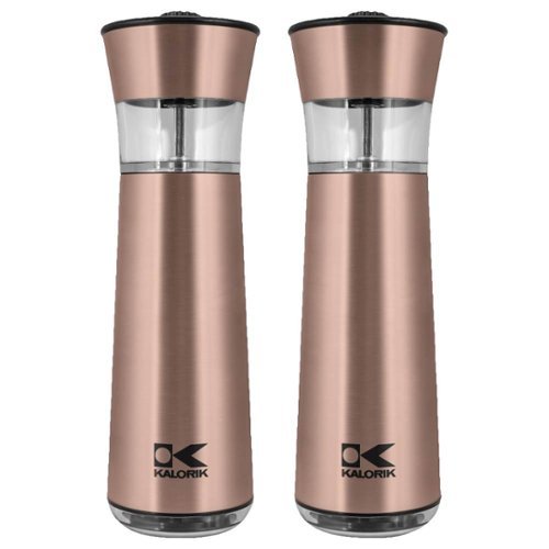 Kalorik - Easygrind Electric Gravity Salt and Pepper Grinder Set - Copper-Angle_Standard 