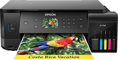 Epson - Expression Premium EcoTank ET-7700 Wireless All-in-One Inkjet Printer - Black