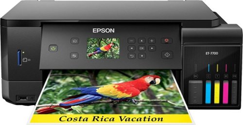  Epson - Expression Premium EcoTank ET-7700 Wireless All-in-One Inkjet Printer - Black