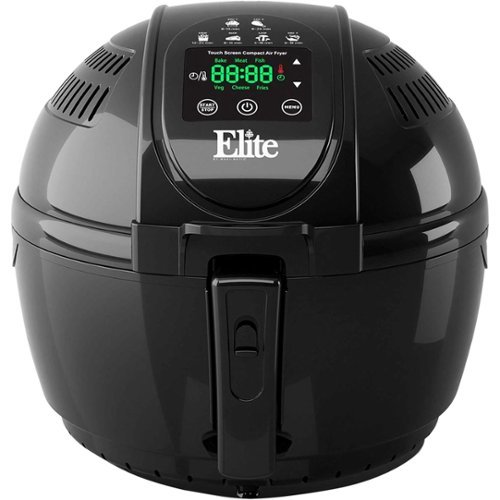 Elite Gourmet - 3.5 qt. Digital Air Fryer - Black