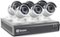 Swann - PRO SERIES HD 8-Channel, 6-Camera Indoor/Outdoor Wired 500GB DVR Surveillance System - Black/white-Angle_Standard