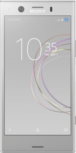 Sony - Xperia XZ1 Compact 4G LTE with 32GB Memory Cell Phone (Unlocked) - White Silver-Front_Standard 