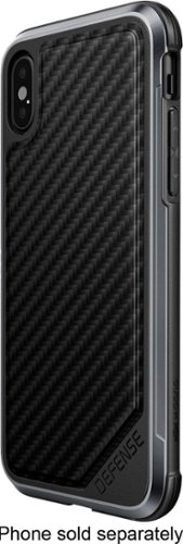  X-Doria - Defense Lux Case for Apple® iPhone® X and XS - Black carbon fiber