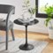Modway - Lippa Round Artificial Marble Side Table - Black Black-Front_Standard