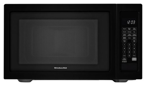 KitchenAid - 1.6 Cu. Ft. Microwave with Sensor Cooking - Black-Front_Standard 