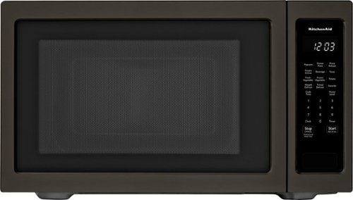 KitchenAid - 2.2 Cu. Ft. Microwave with Sensor Cooking - Black stainless steel
