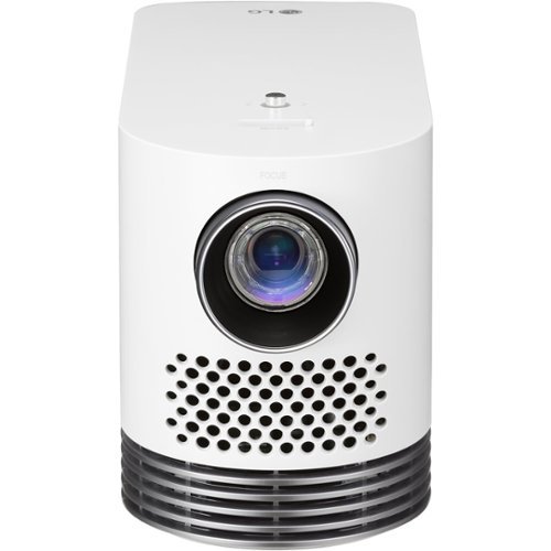 LG - HF80JA 1080p Wireless Smart DLP Projector - White-Front_Standard 