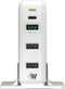 Just Wireless - 4-Port USB Hub - White-Front_Standard