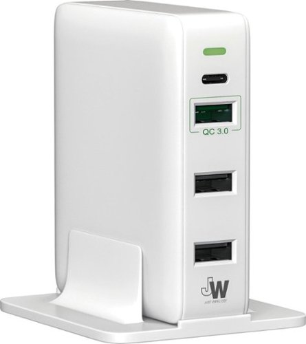 Just Wireless 4-Port USB Hub - White WORLDWIDE DELIVERY