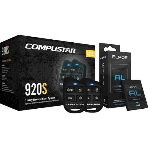  Compustar - 1-Way Remote Start System - Installation Required - Black