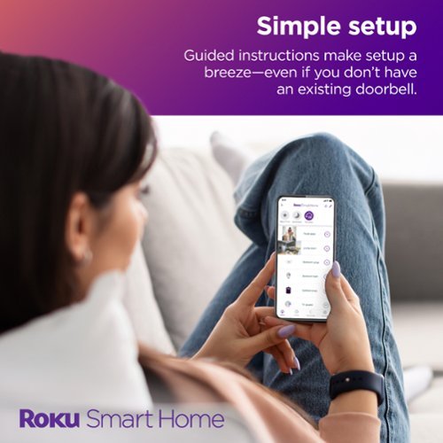 Roku Smart Home Wire-free Video Doorbell & Chime with Motion & Sound Detection, Remote Monitoring, 1440p HD Night Vision - White SHOP ONLINE