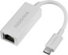 Insignia™ - USB Type-C to Gigabit Ethernet Adapter - White-Front_Standard