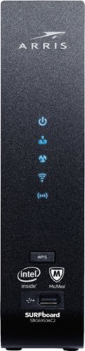  ARRIS - SURFboard AC1900 Dual-Band Router with 16 x 4 DOCSIS 3.0 Cable Modem - Black