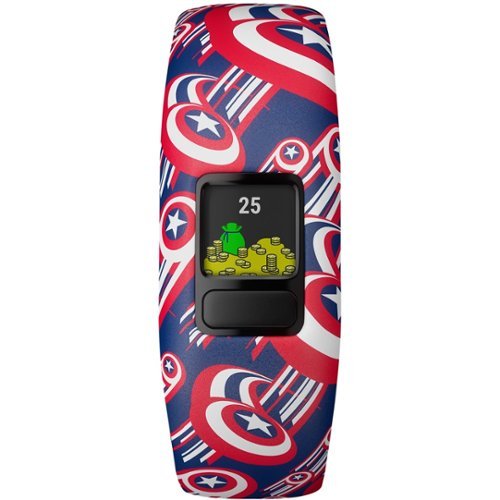 Garmin - vívofit jr 2 Activity Tracker for Kids - Captain America-Front_Standard 