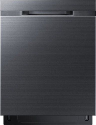  Samsung - Samsung-StormWash 24&quot; Top Control Fingerprint Resistant Built-In Dishwasher-Black Stainless Steel - Black Stainless Steel