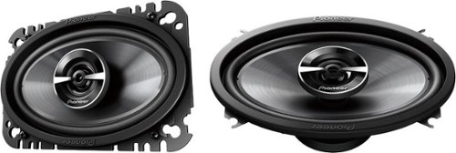 Pioneer 4 x 6 2-way Coaxial Speakers (Pair) - Black GLOBAL SHIPPING