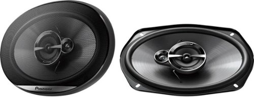 Pioneer 6 x 9 3-way Coaxial Speakers (Pair) - Black GLOBAL SHIPPING