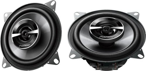 Pioneer - 4" 2-way Coaxial Speakers (Pair) - Black