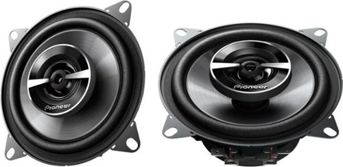 Pioneer 4 2-way Coaxial Speakers (Pair) - Black GLOBAL SHIPPING