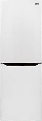 LG - 10.1 Cu. Ft. Counter Depth Bottom-Freezer Refrigerator - Smooth White