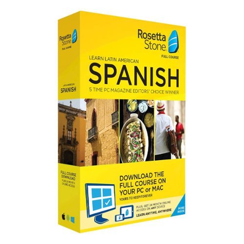 Rosetta Stone - Latin America Spanish Full Course Online Subscription with Download (2-Year Subscription) - Android, Apple iOS, Mac OS, Windows