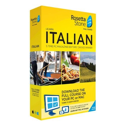  Rosetta Stone - Italian Full Course Online Subscription with Download (2-Year Subscription) - Android, Apple iOS, Mac OS, Windows