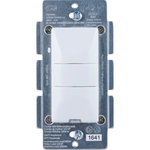  GE - Z-Wave Plus Wireless Smart In-Wall Dimmer Switch - White
