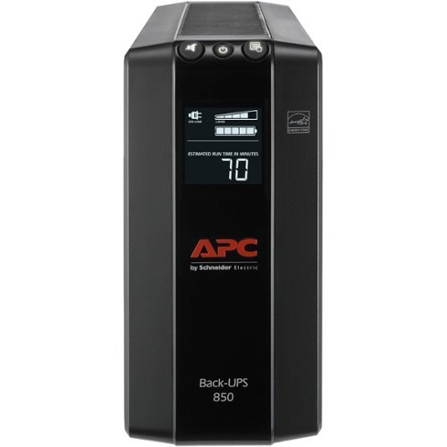 APC - Back-UPS Pro 850VA Battery Back-Up System - Black-Front_Standard 