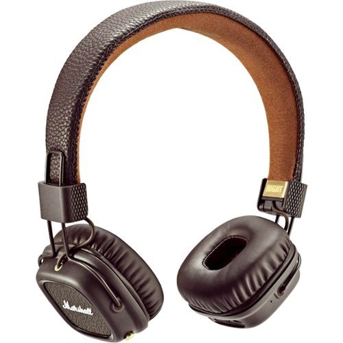  Marshall - MAJOR II Wireless On-Ear Headphones - Brown