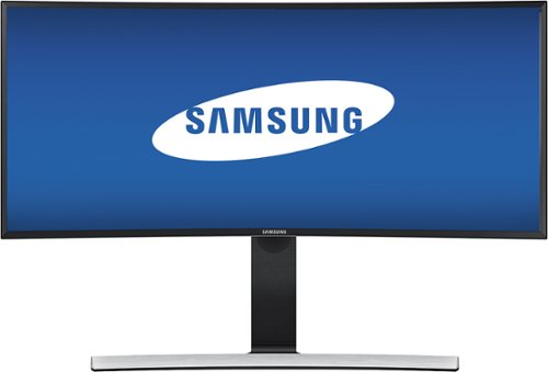 Samsung - 34&quot; Curved HD 21:9 Ultrawide Monitor - Glossy Black