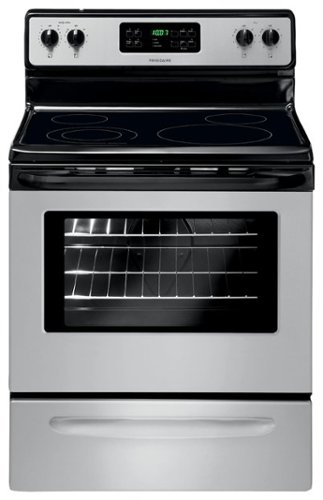 Frigidaire - 5.3 Cu. Ft. Self-Cleaning Freestanding Electric Range - Stainless steel